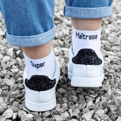 Chaussettes dépareillées - Super Maîtresse