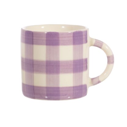 Mug en céramique - Gingham Lilas