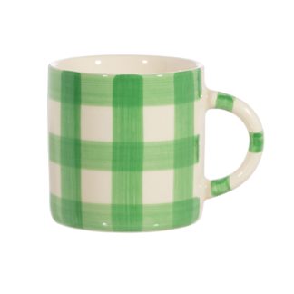 Mug en céramique - Gingham Vert