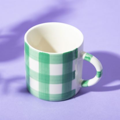 Mug en céramique - Gingham Vert