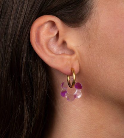 Boucles d'oreilles - Fleurette pink