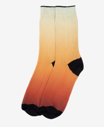 Chaussettes - Panorama Orange & Vert