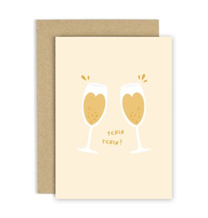 Carte de voeux – Tchin champagne