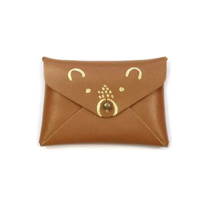 Porte-monnaie mini - Ourson caramel