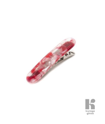 Barrette arrondie - Rouge