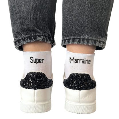 Chaussettes dépareillées - Super Marraine