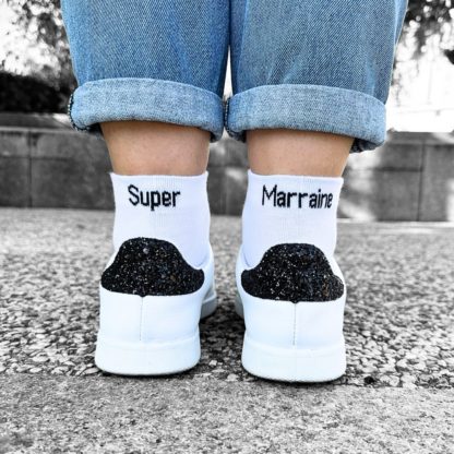 Chaussettes dépareillées - Super Marraine